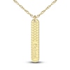 Thumbnail Image 1 of Engravable Bar Pendant Necklace Yellow Gold-Plated Sterling Silver 18&quot;