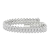 Thumbnail Image 0 of Lab-Created Diamond Tennis Bracelet 16 ct tw Pear 14K White Gold 7.25"