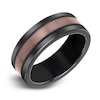 Thumbnail Image 2 of Men's Wedding Band Brown/Black Tungsten 8.0mm