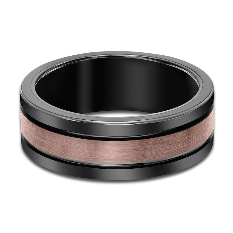 Men's Wedding Band Brown/Black Tungsten 8.0mm | Jared