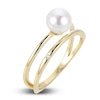 Thumbnail Image 2 of Freshwater Cultured Pearl Ring Diamond Accents 14K Yellow Gold