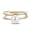 Thumbnail Image 4 of Freshwater Cultured Pearl Ring Diamond Accents 14K Yellow Gold