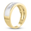 Thumbnail Image 2 of Men's Diamond Anniversary Band 1/2 ct tw Round 14K Two-Tone Gold