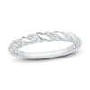 Thumbnail Image 1 of Diamond Twist Anniversary Band 1/10 ct tw 14K White Gold