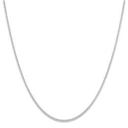 Solid Diamond-Cut Rope Chain Necklace 1.3mm Sterling Silver 18"