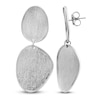 Thumbnail Image 1 of Italia D'Argento Pebble Texture Drop Earrings Sterling Silver