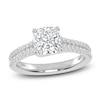 Thumbnail Image 0 of Lab-Created Cushion-Cut Diamond Engagement Ring 1-1/4 ct tw 14K White Gold