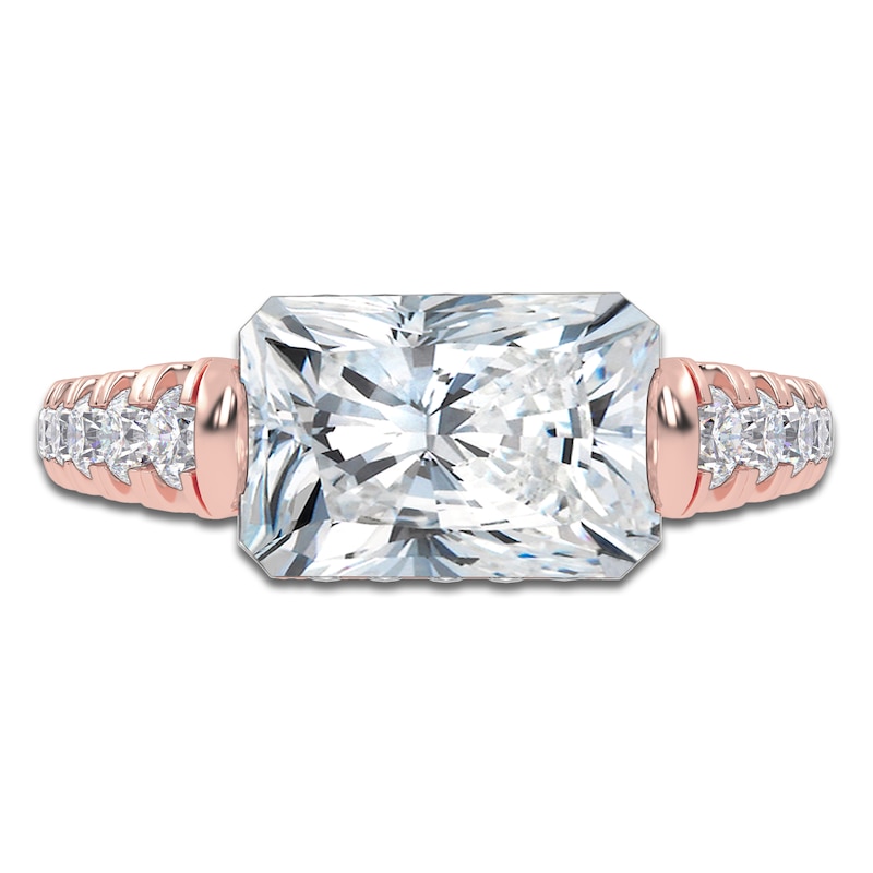 Main Image 3 of Radiant-Cut Created By Jared Studio Lab-Created Diamond Engagement Ring 3-1/2 ct tw 14K Rose Gold