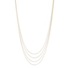 Thumbnail Image 1 of Italia D'Oro Solid Four-Strand Valentino Mirror Chain Necklace 14K Yellow Gold 17&quot;