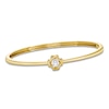 Thumbnail Image 1 of Unspoken Diamond Solitaire Bangle Bracelet 1/2 ct tw 14K Yellow Gold 7.25&quot; (I1/I)