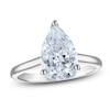 Thumbnail Image 1 of Pear-Shaped Lab-Created Diamond Solitaire Plus Engagement Ring 2-1/2 ct tw Platinum (VS2/F)