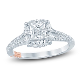 Pnina Tornai Princess-Cut Diamond Halo Engagement Ring 7/8 ct tw 14K White Gold