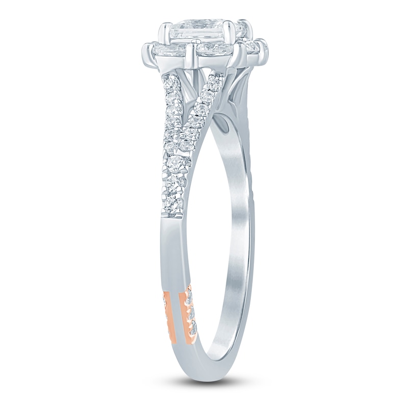 Main Image 2 of Pnina Tornai Princess-Cut Diamond Halo Engagement Ring 7/8 ct tw 14K White Gold