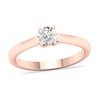 Thumbnail Image 0 of Diamond Solitaire Ring 1/4 ct tw Round-cut 14K Rose Gold (SI2/I)
