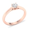 Thumbnail Image 3 of Diamond Solitaire Ring 1/4 ct tw Round-cut 14K Rose Gold (SI2/I)