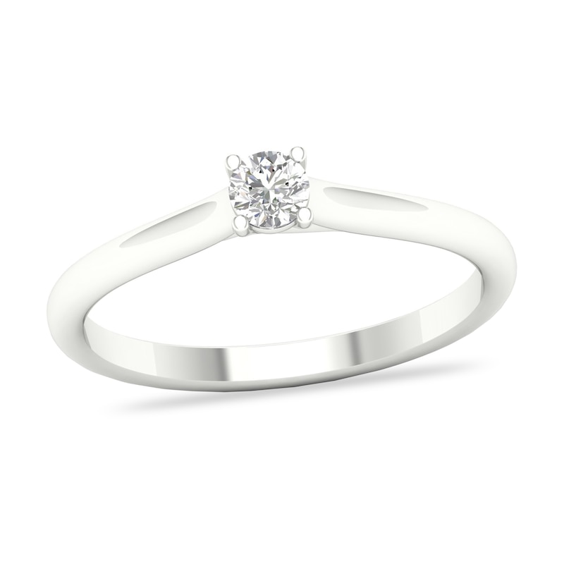 Diamond Solitaire Ring 1/6 ct tw Round-cut 14K White Gold (SI2/I) | Jared
