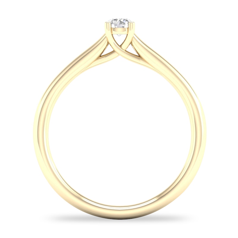 Diamond Solitaire Ring 1/6 ct tw Round-cut 14K Yellow Gold (SI2/I)
