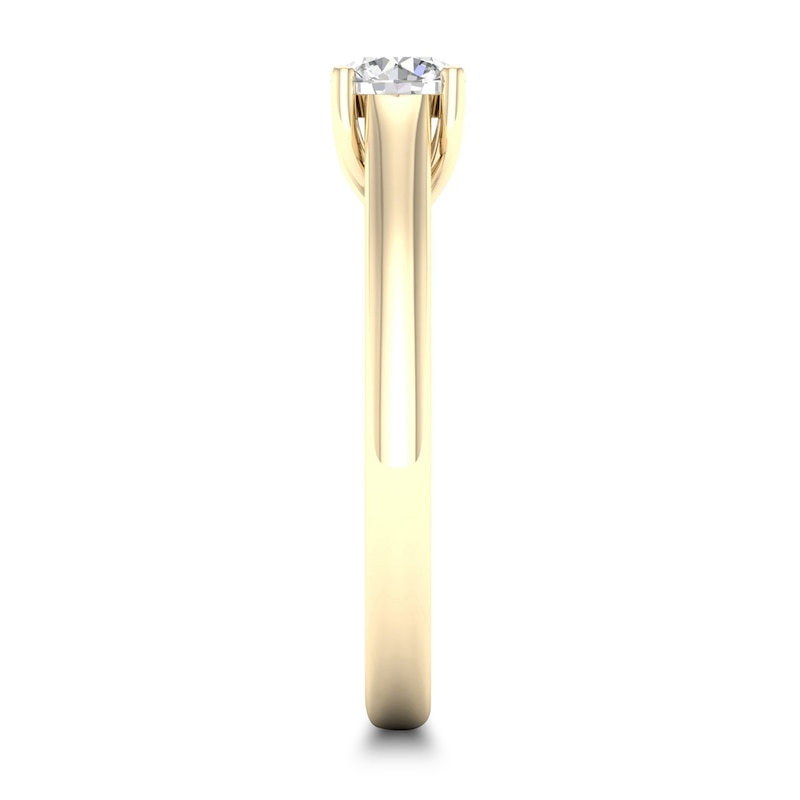 Main Image 2 of Diamond Solitaire Ring 1/4 ct tw Round-cut 14K Yellow Gold (SI2/I)