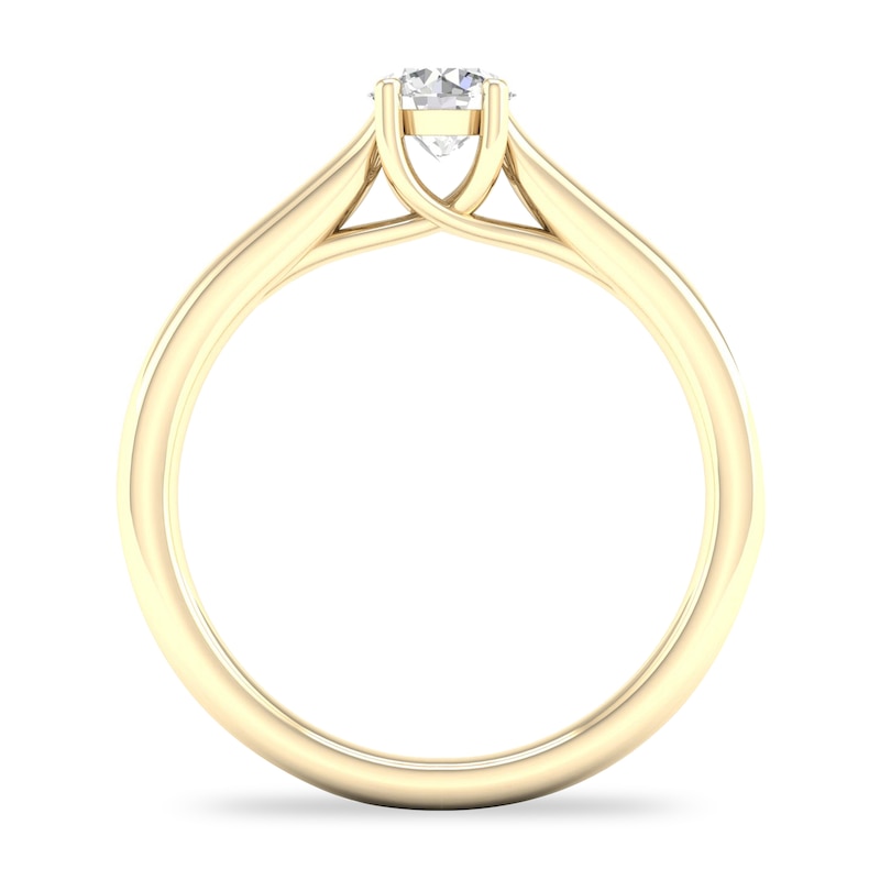 Main Image 3 of Diamond Solitaire Ring 1/4 ct tw Round-cut 14K Yellow Gold (SI2/I)