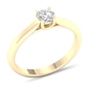 Thumbnail Image 4 of Diamond Solitaire Ring 1/4 ct tw Round-cut 14K Yellow Gold (SI2/I)