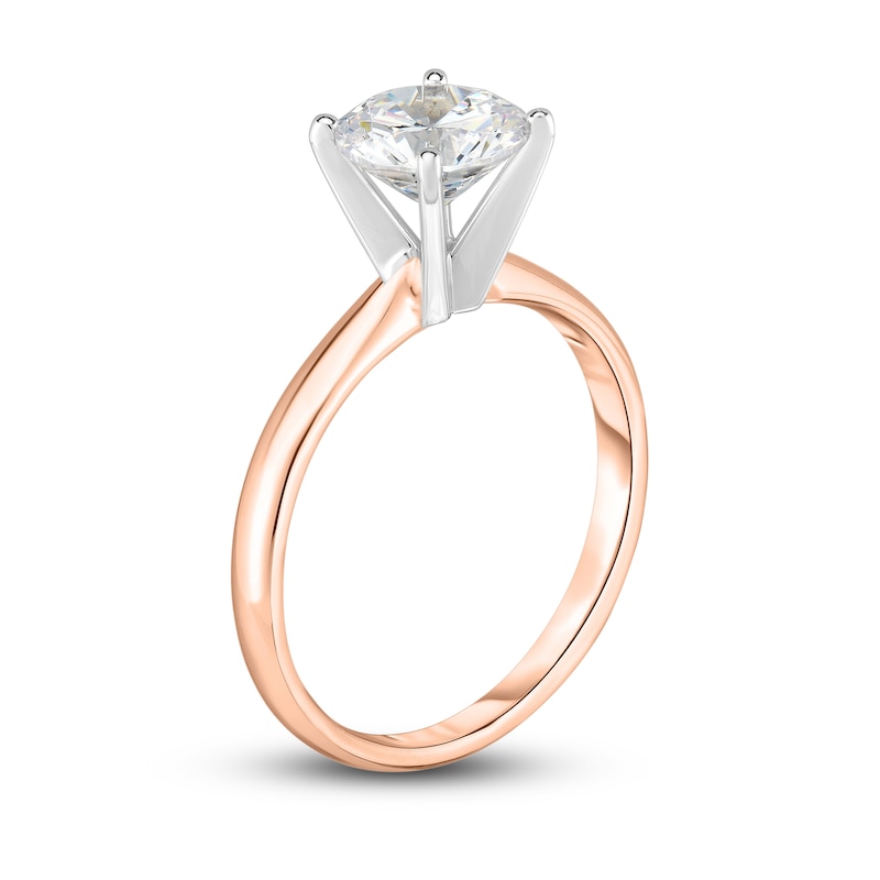 Diamond Solitaire Ring 3/8 ct tw Round 14K Rose Gold (I1/I)