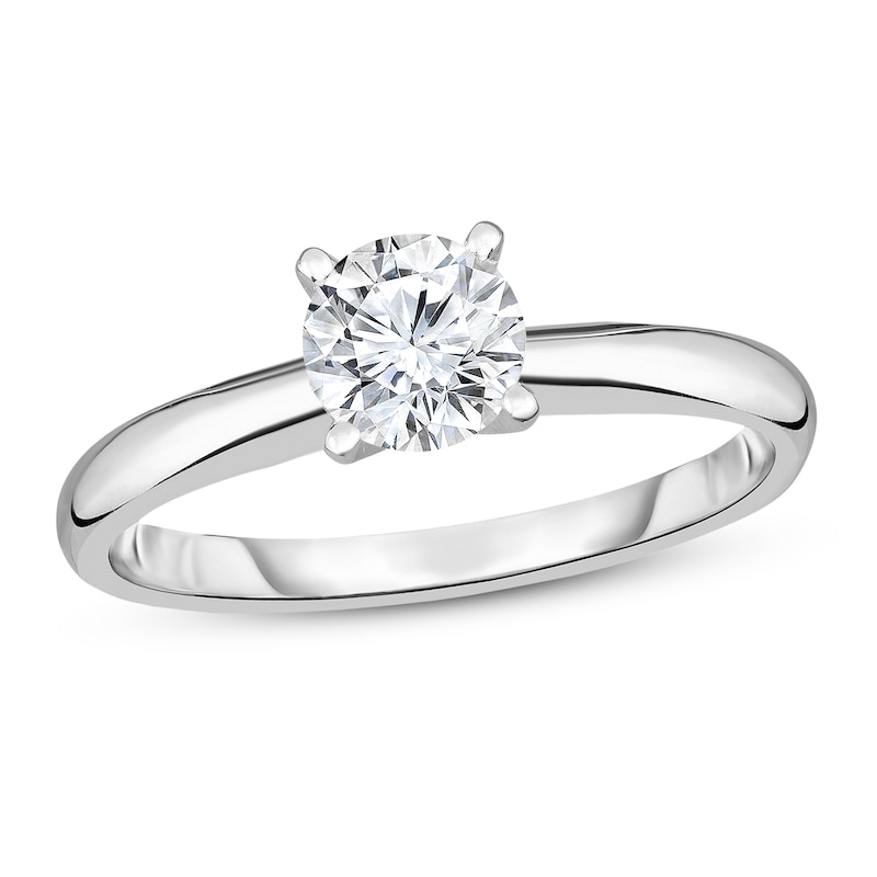 Main Image 1 of Diamond Solitaire Ring 1/4 ct tw Round 14K White Gold (I1/I)