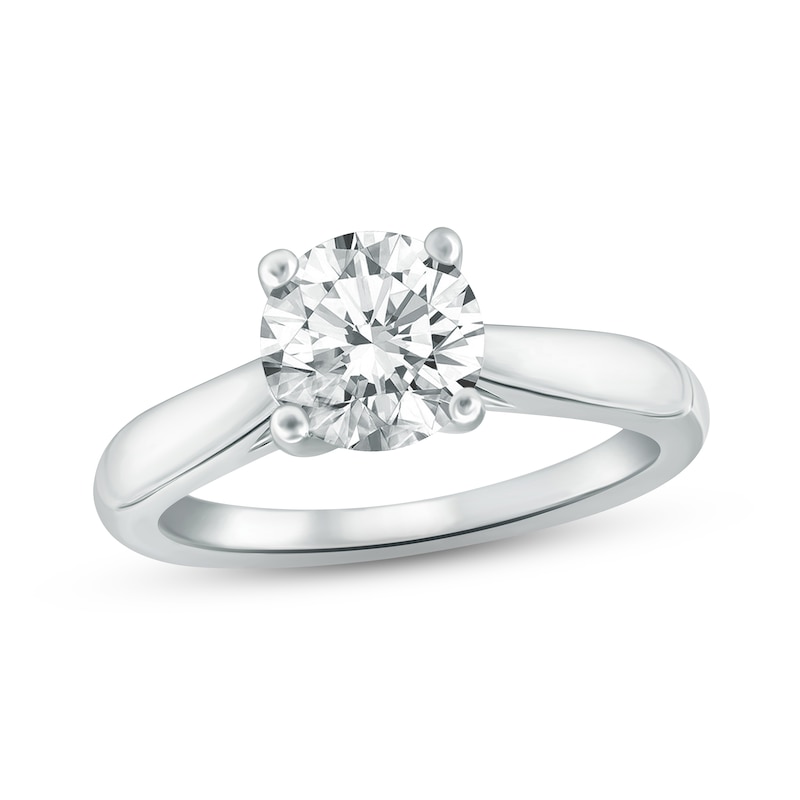 Main Image 1 of Diamond Solitaire Ring 1-1/2 ct tw Round Platinum (VS2/I)