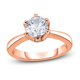 Diamond Solitaire Ring 1 ct tw Round 14K Rose Gold (I2/I)