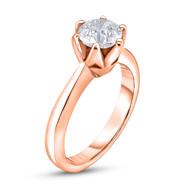 Main Image 2 of Diamond Solitaire Ring 1 ct tw Round 14K Rose Gold (I2/I)