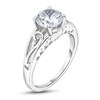 Thumbnail Image 2 of Diamond Solitaire Scroll Engagement Ring 3/4 ct tw Round 14K White Gold (I2/I)