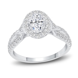 Diamond Engagement Ring 1 ct tw Oval 14K White Gold