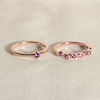 Thumbnail Image 3 of Juliette Maison Natural Peridot & Natural Pink Tourmaline Ring 10K White Gold