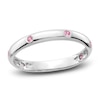 Thumbnail Image 1 of Natural Pink Sapphire Ring 14K White Gold