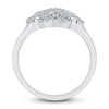 Thumbnail Image 1 of Diamond Milgrain Floral Ring 1/5 ct tw Round 14K White Gold