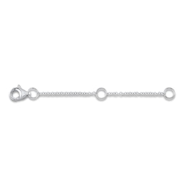 Shy Creation Rolo Extender Chain 14K White Gold 2&quot; SC55003856V2