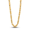 Thumbnail Image 3 of High-Polish Bamboo Chain Necklace 24K Yellow Gold 18&quot; 4.0mm