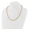 Thumbnail Image 4 of High-Polish Bamboo Chain Necklace 24K Yellow Gold 18&quot; 4.0mm