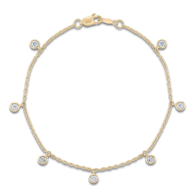 Diamond Bezel Bracelet 1/2 ct tw 14K Yellow Gold | Jared