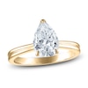 Thumbnail Image 1 of Certified Pear-Shaped Diamond Solitaire Engagement Ring 1-1/2 ct tw 14K Yellow Gold (I/I1)