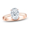 Thumbnail Image 0 of Certified Oval-Cut Diamond Solitaire Engagement Ring 1-1/2 ct tw 14K Rose Gold (I/I1)