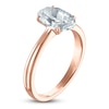 Thumbnail Image 1 of Certified Oval-Cut Diamond Solitaire Engagement Ring 1-1/2 ct tw 14K Rose Gold (I/I1)