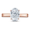 Thumbnail Image 2 of Certified Oval-Cut Diamond Solitaire Engagement Ring 1-1/2 ct tw 14K Rose Gold (I/I1)