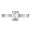 Thumbnail Image 2 of Certified Emerald-Cut Diamond Solitaire Engagement Ring 1 ct tw 14K White Gold (I/I1)