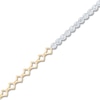 Thumbnail Image 2 of Diamond Tennis & Open Link Bracelet 1-1/2 ct tw 14K Two-Tone Gold 7&quot;