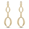 Thumbnail Image 1 of Italia D'Oro Oval Link Drop Earrings 14K Yellow Gold