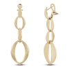 Thumbnail Image 2 of Italia D'Oro Oval Link Drop Earrings 14K Yellow Gold