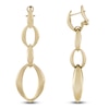 Thumbnail Image 3 of Italia D'Oro Oval Link Drop Earrings 14K Yellow Gold