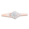 Thumbnail Image 3 of Princess-Cut Quad Diamond Promise Ring 1/5 ct tw 10K Rose Gold