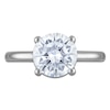 Thumbnail Image 3 of Round-Cut Lab-Created Diamond Solitaire Plus Engagement Ring 2-1/2 ct tw Platinum (VS2/F)