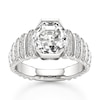 Thumbnail Image 1 of J'Lure Octagon Step-Cut Lab-Created Diamond Engagement Ring 3-3/8 ct tw 18K White Gold